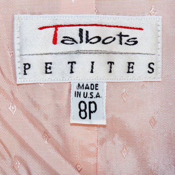 Talbots Vintage 80s Worsted Wool Blazer in Blush Pink - Picture 3 of 16